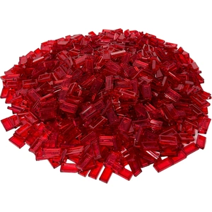 LEGO® 1x2 Carreaux Transparent Rouge - 3069b NOUVEAU  Quantité 100xVendu parkaufland