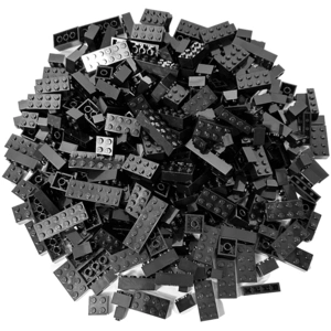 LEGO® Briques Noires NOUVEAU Quantité 250x - Chaque mélange est compos... pas cher