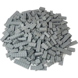 LEGO Mélange de briques gris clair 250 pièces pas cher
