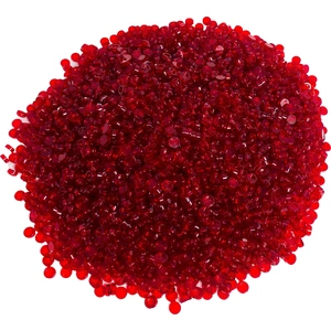 LEGO : 500 carreaux ronds 1x1, rouge transparent pas cher