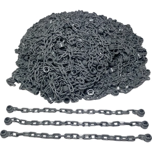 LEGO® Chaînes 21 maillons Gris foncé - 30104 NOUVEAU Quantité 50x pas cher