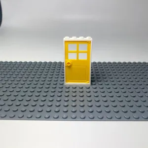 LEGO® 1x4x6 Portes Jaune et cadre blanc pour maison, bâtiment NOUVEAU ... pas cher