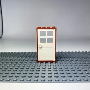 LEGO® 2x4x6 Portes Cadre blanc et marron pour maison, bâtiment NOUVEAU... pas cher
