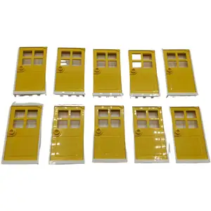 LEGO® 1x4x6 Portes Jaune et cadre blanc pour maison, bâtiment NOUVEAU ... pas cher