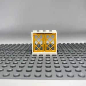 LEGO® 1x4x3 Fenêtre Golden Cadre blanc pour maison, bâtiment NOUVEAU !... pas cher