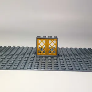 LEGO® Fenêtre 1x4x3 Cadre gris doré pour maison, bâtiment NOUVEAU ! Qu... pas cher