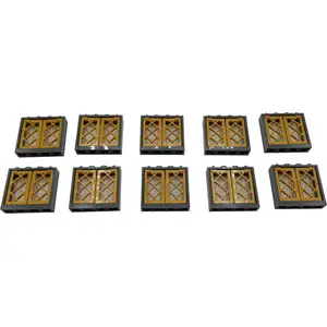 LEGO® 1x4x3 Fenêtre Golden Cadre gris pour maison, bâtiment NOUVEAU ! ...Vendu parkaufland