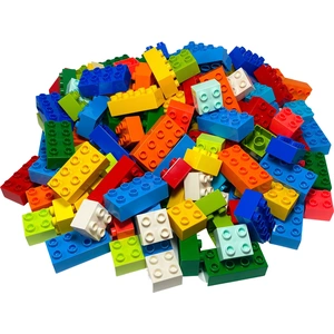 LEGO® DUPLO® 30 briques 2x4 et 100 briques 2x2 Mélangé - 3437 3011 NOU... pas cher