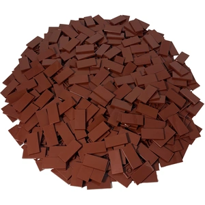 LEGO® 2x4 Carreaux Marron Rouge - 87079 NOUVEAU Quantité 100x pas cher
