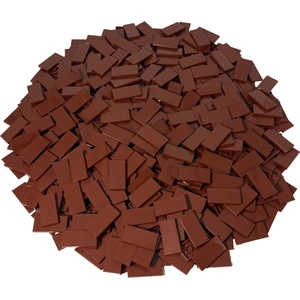 LEGO® 2x4 Carreaux Marron Rouge - 87079 NOUVEAU ! Quantité 50x pas cher
