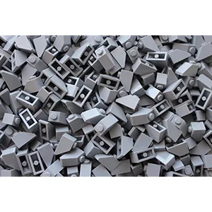 LEGO® 2x1 Tuiles Toiture 45 degrés Gris clair pour toit - 3040 NOUVEAU... pas cher