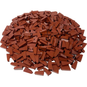 LEGO® 2x1x3 Briques de toit inclinées rouge-brun pour toit - 4460b NOU...Vendu parkaufland