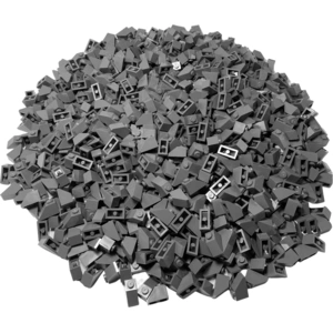 LEGO® 2x1 Tuiles Toiture 45 degrés Gris foncé pour toit - 3040 NOUVEAU... pas cher