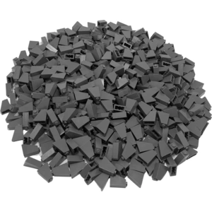LEGO® 2x1x2 Tuiles inclinées Gris foncé pour toit - 60481 NOUVEAU ! Qu... pas cher