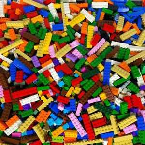 LEGO® Briques hautes Mélange de couleurs NOUVEAU  Quantité 50Vendu parkaufland