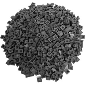 LEGO® 1x1 Panneaux de construction Gris foncé - 3024 NOUVEAU ! Quantit...