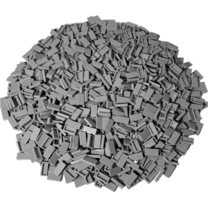 LEGO® 1x2 Carreaux Gris clair - 3069b NOUVEAU ! Quantité 250x pas cher