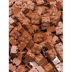 LEGO® Briques 2x2 Marron Rouge - 3003 NOUVEAU ! Quantité 50x