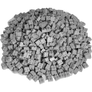 LEGO® Briques 2x2 Gris clair - 3003 NOUVEAU Quantité 100x pas cher