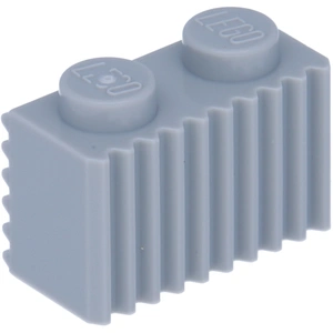 LEGO® 1x2 Briques striées Briques striées Gris clair - 2877 NOUVEAU ! ... pas cher