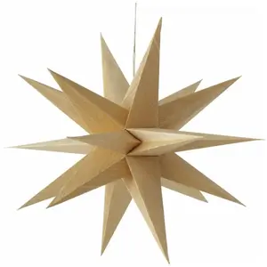 Toile en papier ø 40 cm en aspect bois - Étoile de Noël décorative à s...Vendu paramazon