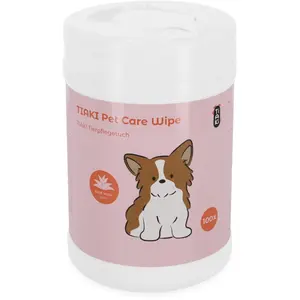 100 lingettes de soin TIAKI pour chien et chatVendu parzooplus