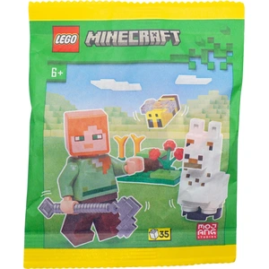 LEGO® Minecraft® Alex avec un lama et une abeille - 662308 NOUVEAU Qua... pas cher