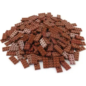 LEGO® 2x4 Plaques de construction Marron - 3020 NOUVEAU Quantité 250x pas cher