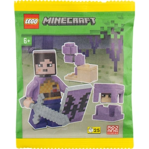 LEGO® Minecraft Sac en papier - Guerrier final avec Shulker & Plante C... pas cher