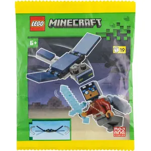 LEGO® Minecraft Sac en papier - Héros avec Elytra & Phantom | Mini set... pas cher