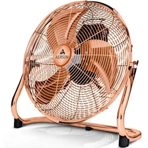 Ventilateur de sol AERSON 40cm Cuivre Machine à vent 75W Ventilateur d...