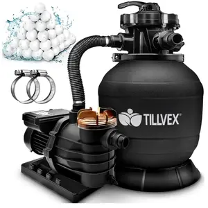 tillvex Système de Filtre à Sable 10 m³/h 5 Fonctions de Filtration ... pas cher