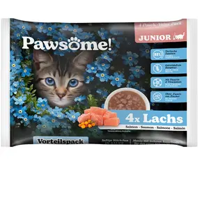 Pawsome Junior 4 x 85 g pour chaton pas cher