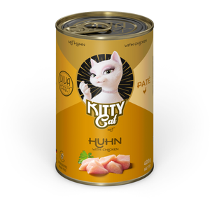 Kitty Cat Adult Pâte 6 x 400 g pour chat poulet pas cher