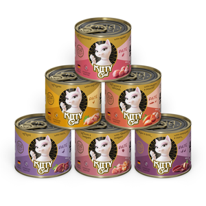 Comparateur de prix : Kitty Cat Adult 6 x 200 g pour chat - lot mixte II (6 variétés)