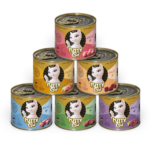 Comparateur de prix : Kitty Cat Adult 6 x 200 g pour chat - lot mixte I (6 variétés)