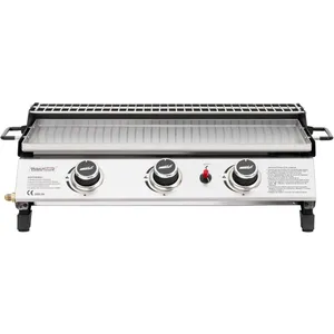 Comparateur de prix : Plancha Gaz - Royal Gourmet - 3 Brûleurs Puissance 7.5kW, Surface Cuis...