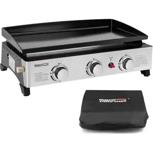 Comparateur de prix : ROYAL GOURMET Plancha Gaz en Acier Emaillé -3 Brûleurs Puissance 7.5kW, Surface Cuisson 62,0 x 35,5 cm