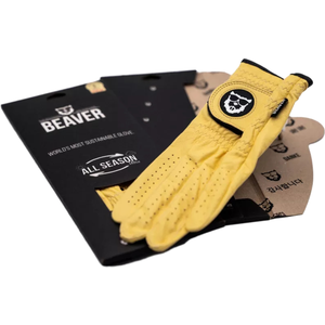 Gants de golf Gaucher femme Beaver Golf All Season Ultra Jaune M BV-GL-SY-F-R pas cher