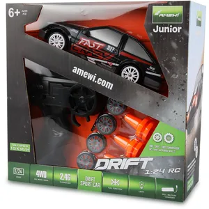 Comparateur de prix : Amewi Drift Sport Car 4WD Voiture télécommandée 1:24 RTR Noir