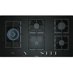 6 Series PPS9A6B90 Noir Plaque de cuisson à encastrer Gaz 5 Zone(s) - Bosch pas cher