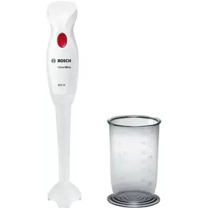 Comparateur de prix : bosch Mixeur plongeant CleverMixx 400 W Blanc, rouge profond MSM14100
