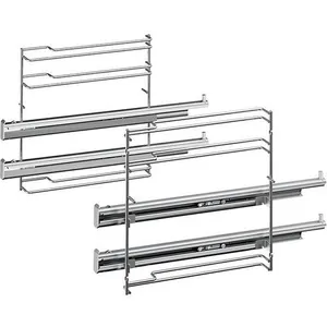 Comparateur de prix : Rails télescopiques à 2 niveaux pour four encastrable BOSCH - HEZ638270 - Pyrolyse