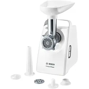 Comparateur de prix : Bosch Bosch CompactPower MFW3520W - Hachoir à viande - 500 Watt - blanc