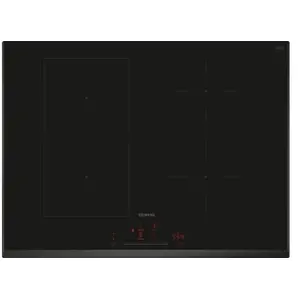 Comparateur de prix : Table de cuisson à induction 71cm 4 feux 7400w noir Siemens ED751HSB1E