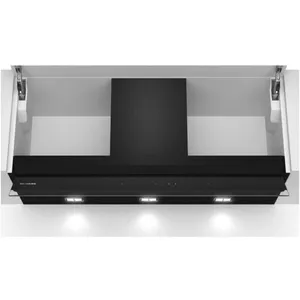 Siemens iQ500 LJ97BAM60 Hotte décorative intégrée 90 cm B Verre noir pas cher