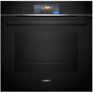 Comparateur de prix : Siemens four intégrable multifonction 71l 60cm a+ pyrolyse noir - HB778G3B1