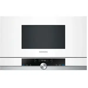 Micro-ondes encastrable 21l 900w blanc - bf634lgw1 - SIEMENS pas cher