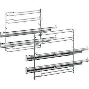 Comparateur de prix : Rail télescopique 2 niveaux pour four Siemens Siemens hz638270 - inox
