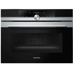Siemens iQ700 CM633GBS1 Four multifonction compact avec micro-ondes 45 L InoxVendu parcarrefour